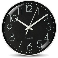 Leise Batteriebetriebene Wanduhr 20CM –  für Schlafzimmer und Küche