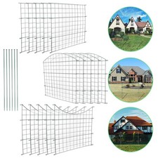 Teichzaun Gartenzaun 11tlg Komplettset Metall Campingzaun Zaunset Freigehege