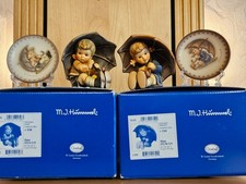 Hummelfiguren 152/A/2/0 +152/B/2/0 Geborgen Junge u. Mädchen OVP. "Erstausgaben"