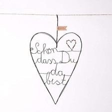 Good old Friends Große Drahtherzen "Schön, dass Du da bist" - B-Ware