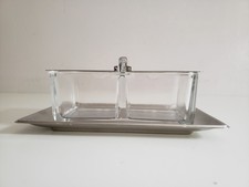 WMF Doppel Menage Marmelade WAGENFELD   Glas Cromorgan vintage