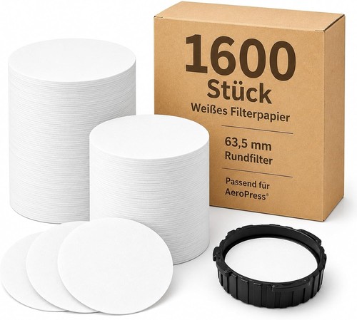 1600 stück kaffeefilter - kaffeefilter, 63,5