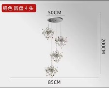 Luxus Edelstahl Pendelleuchte
