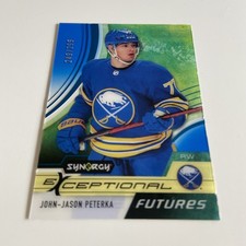 NHL Card-JJ Peterka-Blue Exceptional Futures xxx/299-Synergy 2021-22-Sabres