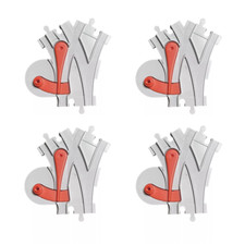 4 Weichen Gleise Schienen