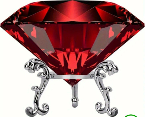 Roter diamant briefbeschwerer - diamant,