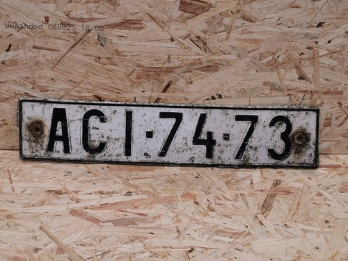 Altes nummernschild - altes,