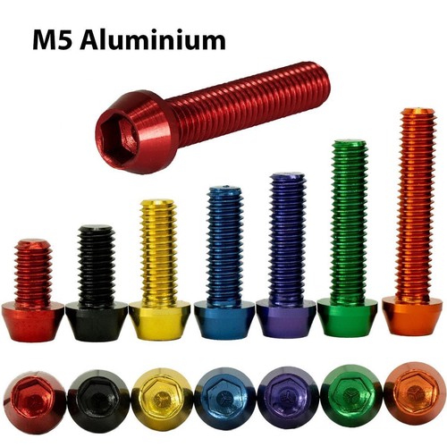 Alu schraube din912 - m5, konisch