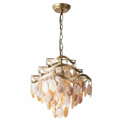 Goldene pendelleuchte mit - goldene,
