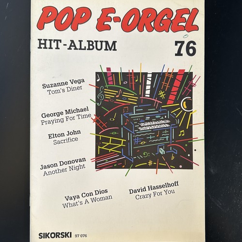 Noten pop orgel - noten, e-orgel