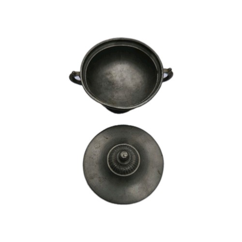 Zinnkelch mit deckel - deckel, becher