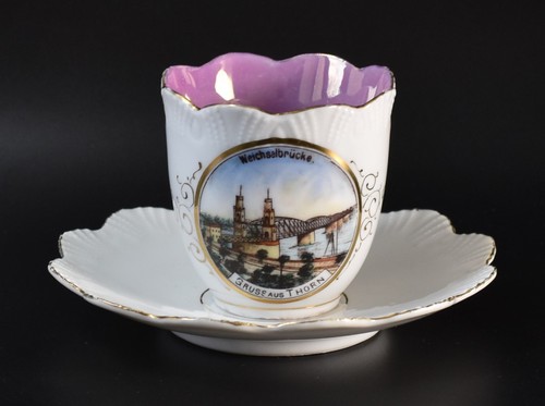 Andenken tasse weichselbrücke - andenken,