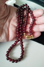 Vintage Echte Granat Perlen