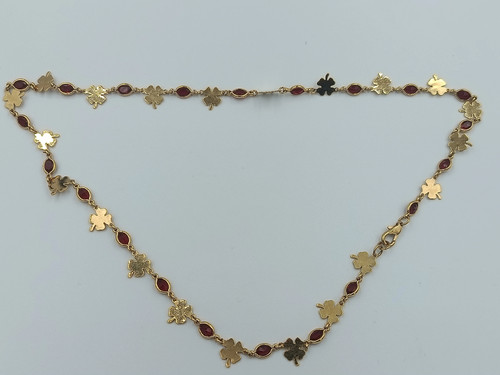 Zarte goldfarbene kette - kette, mit