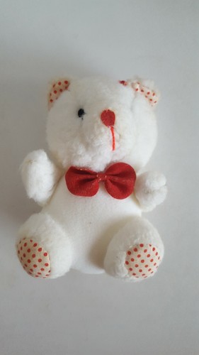 Kleiner weißer teddybär - weißer,