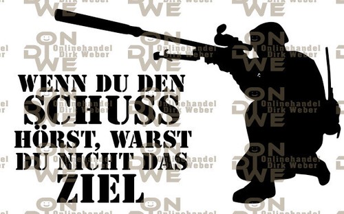 Aufkleber sniper klein - aufkleber, "sniper"