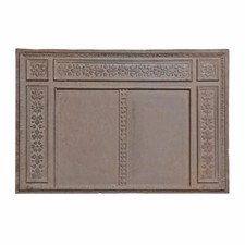 Zierplatte antik Jugendstil Gründerzeit Kamin Ofen alt 50.5cm