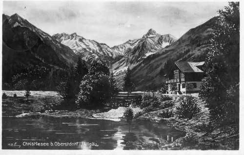 Ansichtskarte oberstdorf - ansichtskarte,