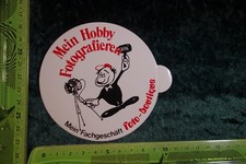 Alter Aufkleber HiFi Video Foto Film TV Kamera Hobby FOTO-BOUTIQUE