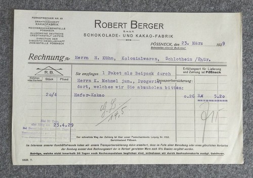 Rechnung robert berger - rechnung,