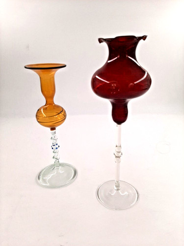 Lauscha glas vasen rot - 2,