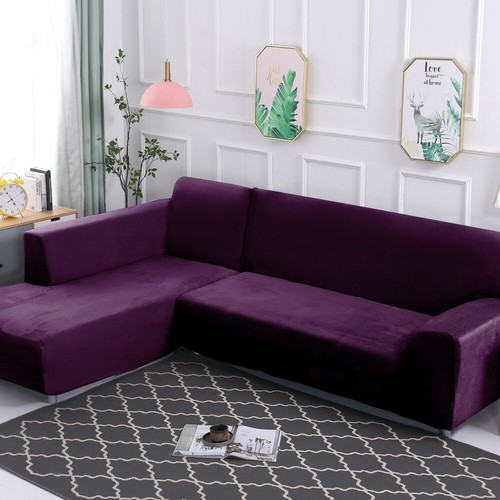 Stretch samt sofahusse - stretch,