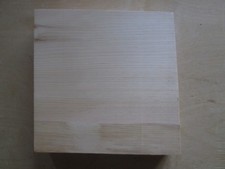 Kiefer Holz Brett 25,5x25,5x4,9 cm schnitzen, drechseln, Skulptur