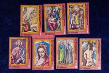 Gemäldemarken  Guinea  " El Greco - Christliche Motive " gestempelt