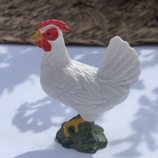 Schleich 13125 Huhn Henne Gockel 1998 - Hühnerstall Figur