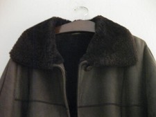 Ledermantel – Größe 42 – Vintage - Christ - Anthrazit