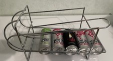 Getränkedosenspender Chromkorb Rutsche für Dosen aus Metall verchromt Design