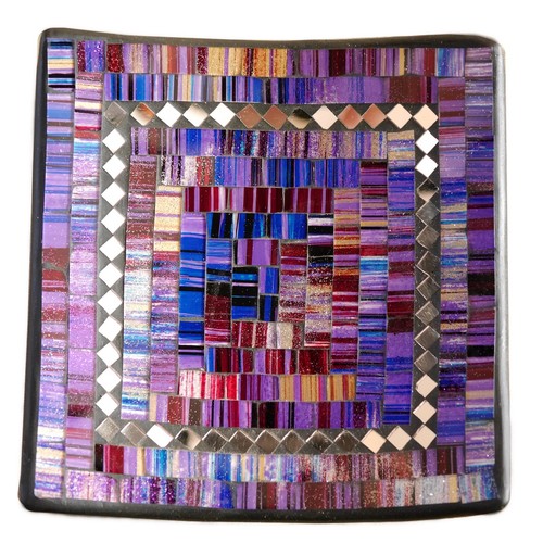 Dekoschale mosaikschale lila - dekoschale,