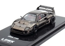 INNO64 MODELS LBWK FERRARI F40 Chrome Black