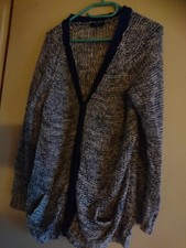 Damenstrickjacke ,  Strickjacke, Freizeitjacke, melierte gestrickte Jacke