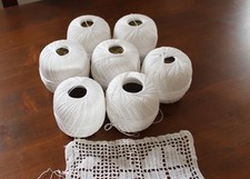 Häkelgarn 7 x 50g Filethäkeln Garn Paket Baumwollgarn Häkeln Kunststricken