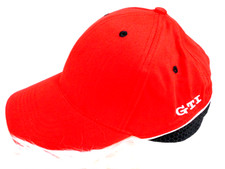 Original VW Golf GTI Cap Mütze - rot  - Wabendesign - weißer Schriftzug