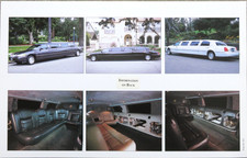 Lincoln Town Car 120 Paris Series STRETCH Limousine USA Prospekt Blatt Brochure