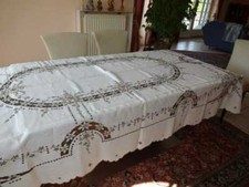 Kostbare edle Tischdecke Antik