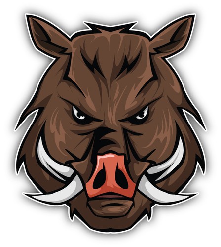 Autoaufkleber wildschwein kopf - autoaufkleber,