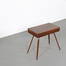 Rosewood Cutlery Console Besteckkasten auf Beinen selten Thonet Halabala Stil