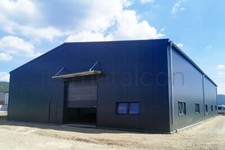 Isolierte Stahlhalle 12x20x5m PV-Bereit Industriehalle Lagerhalle Gewerbehalle