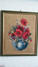 Gobelin Bild, Blumen