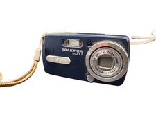 Praktica DCZ5.5 Digitalkamera 5MP Blau Vintage Retro Händler Geprüft