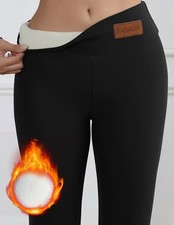 Thermofleece Leggings „Fashion“ , Gr. .L , Schwarz