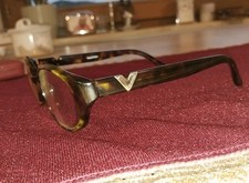 Valentino mit SILBER925 Eyeglasses Wayfarer Red Brown Clear  Italy V 5027  135