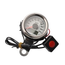 Tachometer elektronisch 0-240 km/h 48 mm weißes Zifferblatt K=1.4