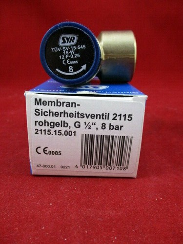 Syr membran sicherheitsventil - syr, membran-sicherheitsventil