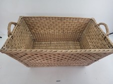 Weidekorb Wäschekorb mit Griffe Aufbewahrung Deko alt antik rustikal #259341
