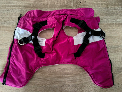 Hunde wintermantel rosa pink - hunde-wintermantel, rosa/pink