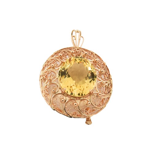 Anhänger brosche 585 rotgold - anhänger,